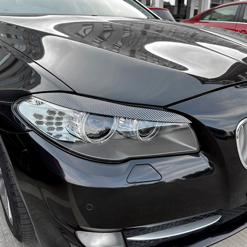 Suitable for Bmw 5 Series Bmw F10 F11 Foreigner Eyebrow Headlight Car Sticker Exterior Modification Parts 2011-2014