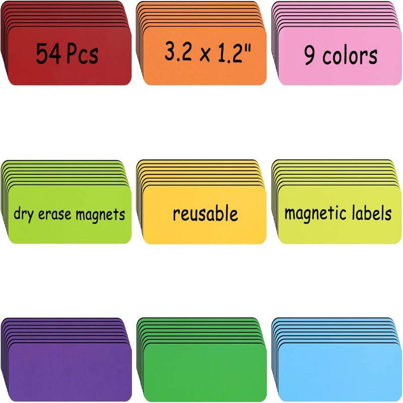 Cartoon color creative magnetic name stickers blackboard stickers writing refrigerator stickers label stickers classroom name stickers wholesale