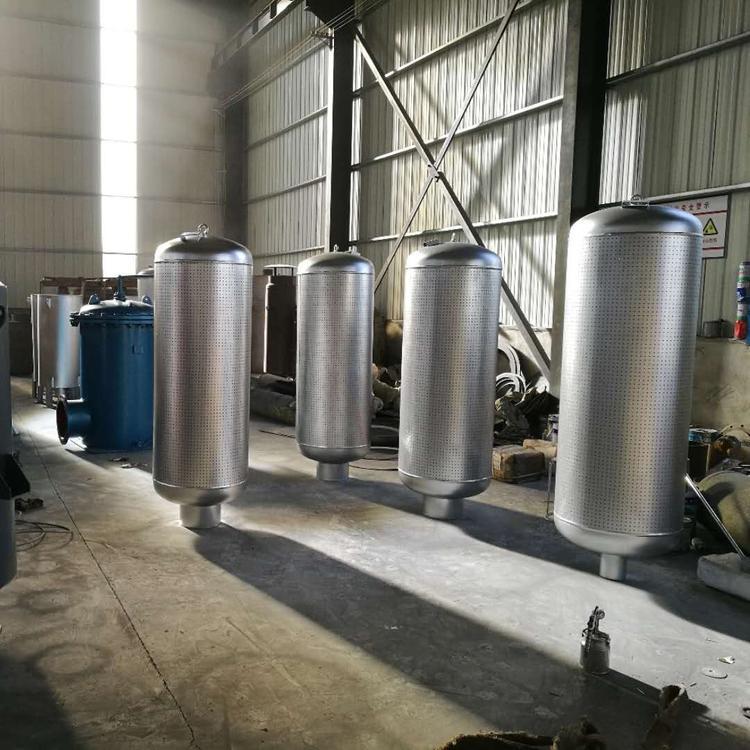 Immersion Stainless Steel Exhaust Muffler Steam Heating Silencer