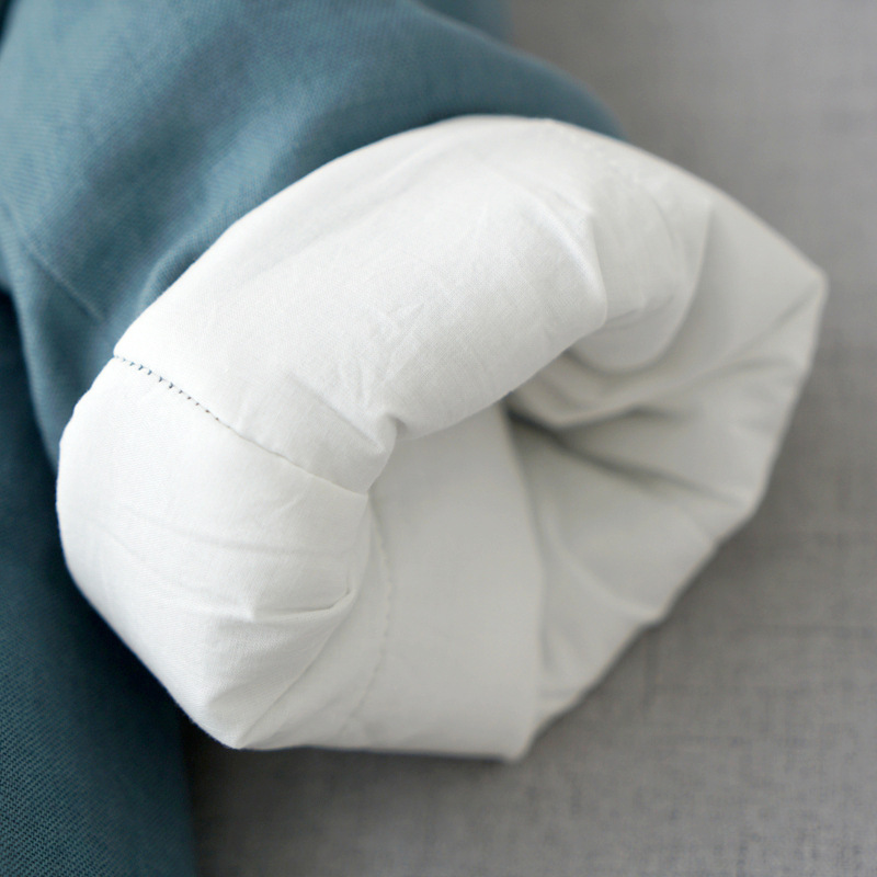 2025 Autumn/Winter Artistic Retro Loose Plus Size Women's Linen Layered Stand Collar Buttoned Mid-Length Coat Cotton Jacket