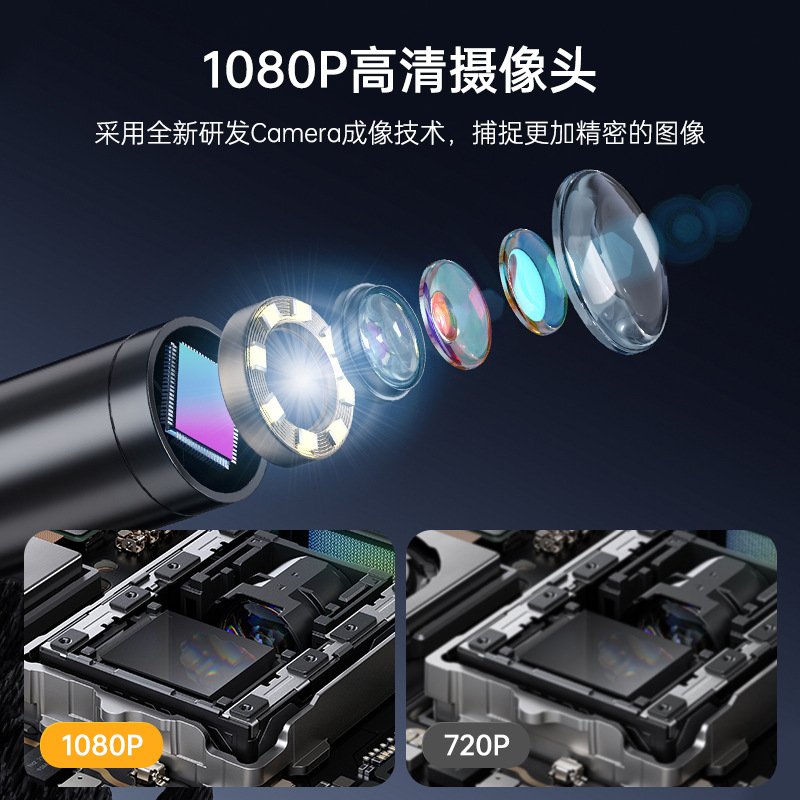 Maintenance dedicated high-definition screen handheld portable car detector single lens pipeline camera industrial endoscope