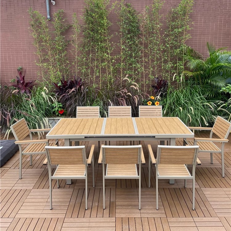 Нордический стол и стулья для балкона, из ротанга