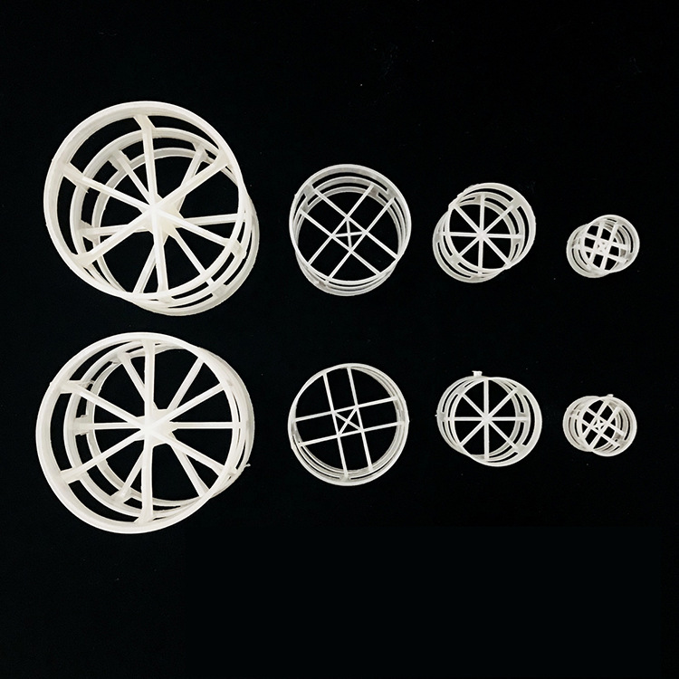 Plastic Pp Pall Ring Packing Suspended Stepped Ring Cooling Tower Packing Sewage Treatment Polypropylene Pall Ring