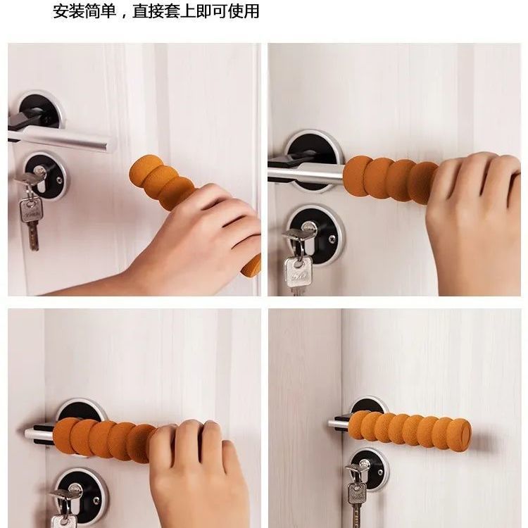 Door handle protective cover anti-static anti-collision children's safety thickened spiral baby door handle anti-collision cover wholesale
