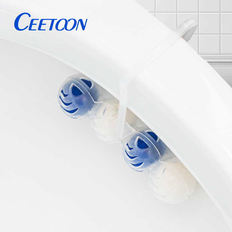 Ceetoon Hanging Toilet Cleaner Ball, Toilet Hanging Basket, Bathroom Toilet Cleaner, Removes Odor, Deodorizes, and Has a Long-Lasting Fragrance