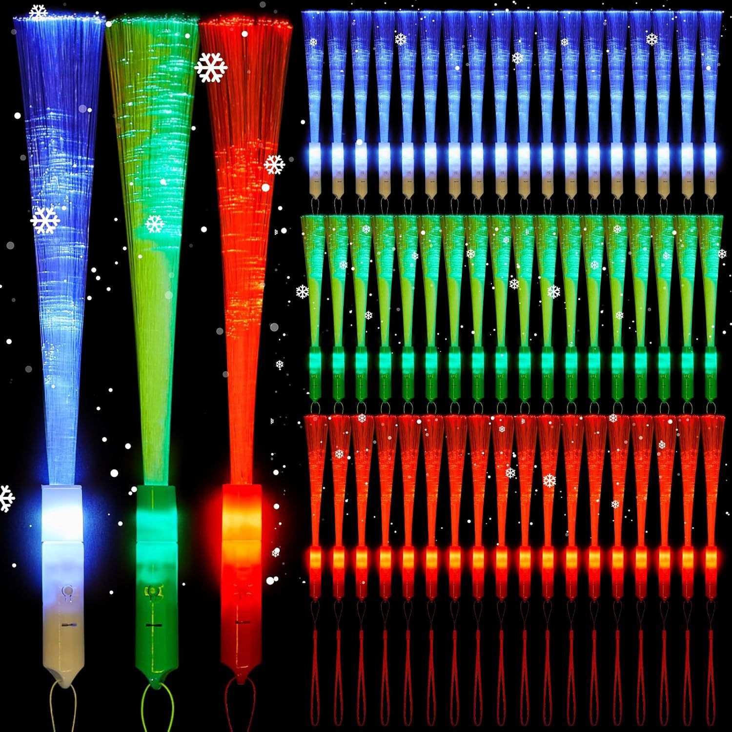 4-Color Led Colorful Glow Stick Concert Wedding Birthday Gift Party Halloween Christmas Glitter Stick Toy