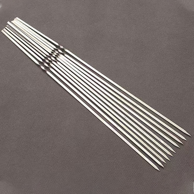 Factory barbecue sign wholesale 304 stainless steel food grade barbecue sign flat sign mutton string wear iron sign in stock