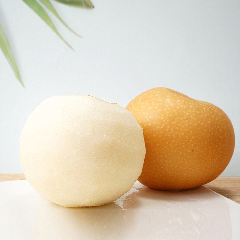 Wholesale Laiyang Qiuyue Pear Fresh Fruit 2.5kg Crisp, Sweet and Juicy Seasonally Picked Whole Box Rock Sugar Shandong Qiuyue Pear