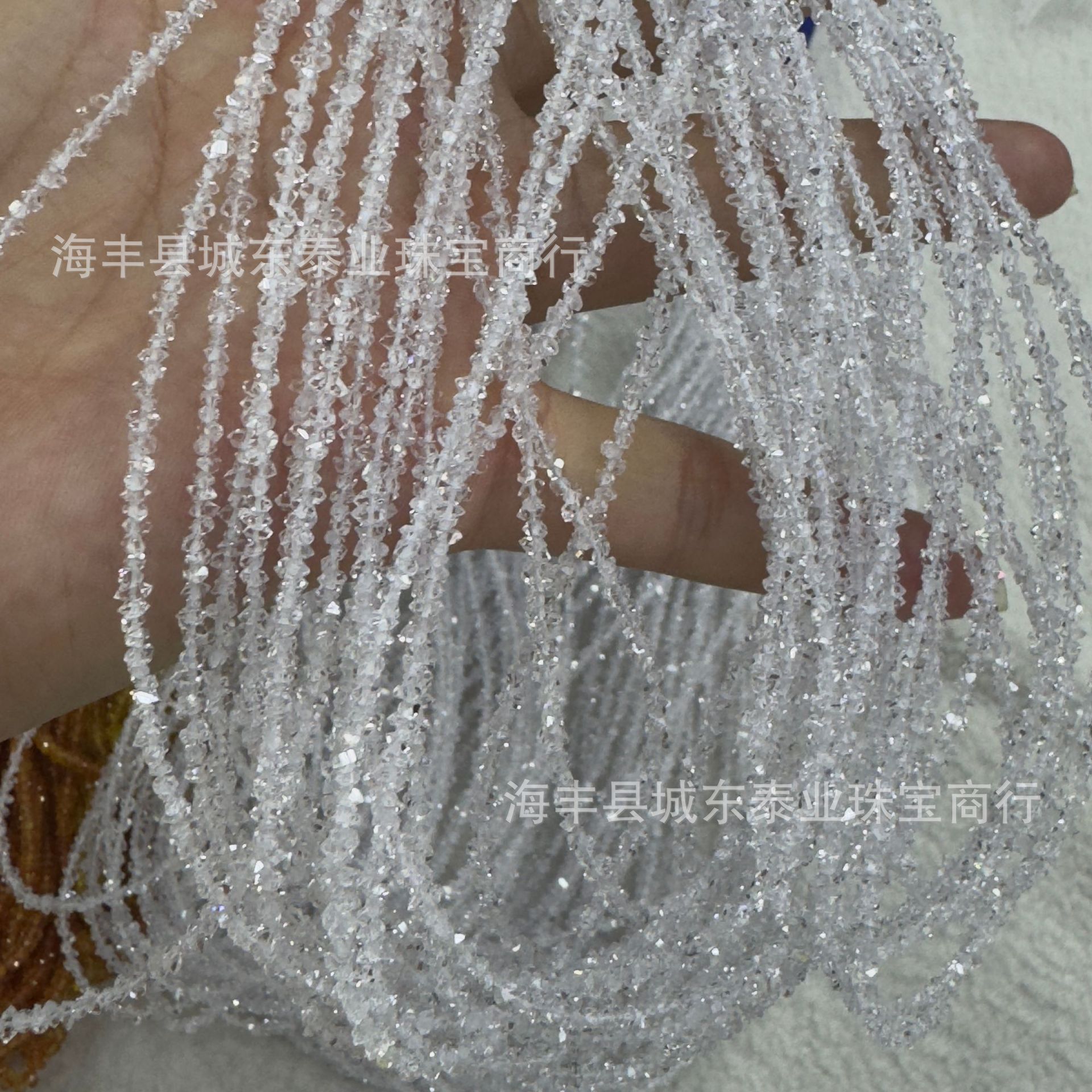 Сияющая длинная цепочка с алмазами Helkimon, ожерелье на ключицу, блестящее ожерелье с двойными наконечниками