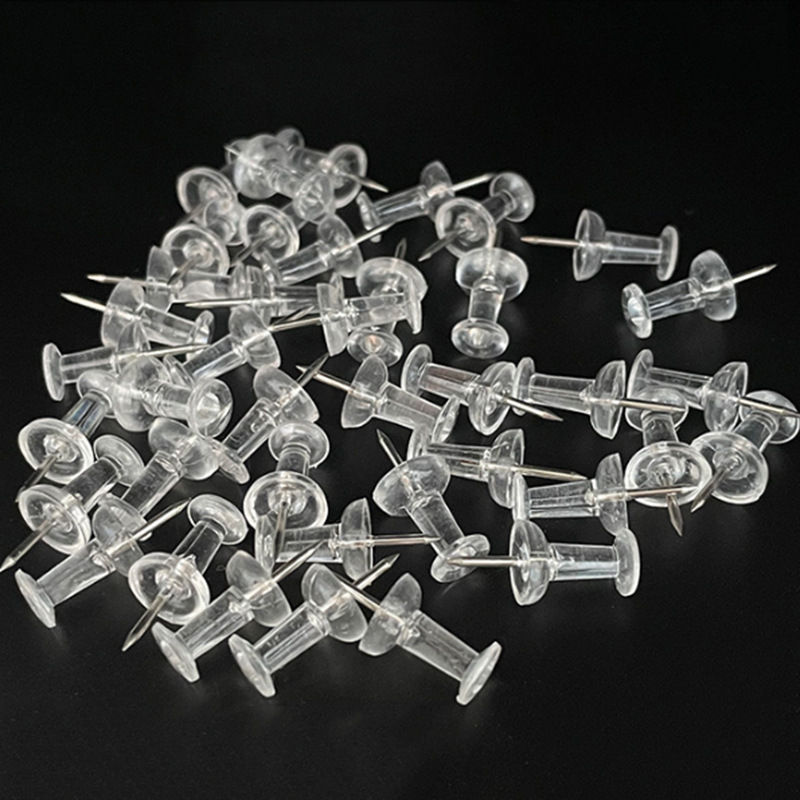 Transparent I-pin pushpin Cork nail teaching material nail office document nail painting nail Wholesale rose gold nail