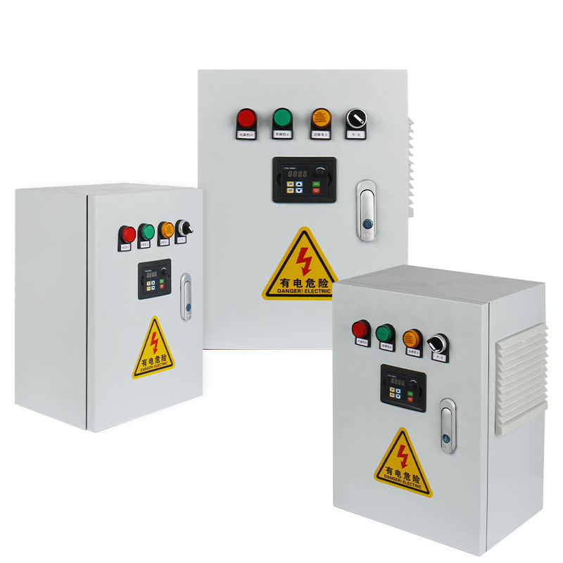 Shanghai People's Three-Phase 380V Fan Frequency Conversion Cabinet Water Pump Control Box 11/45/75/115Kw Constant Pressure Water Supply Cabinet