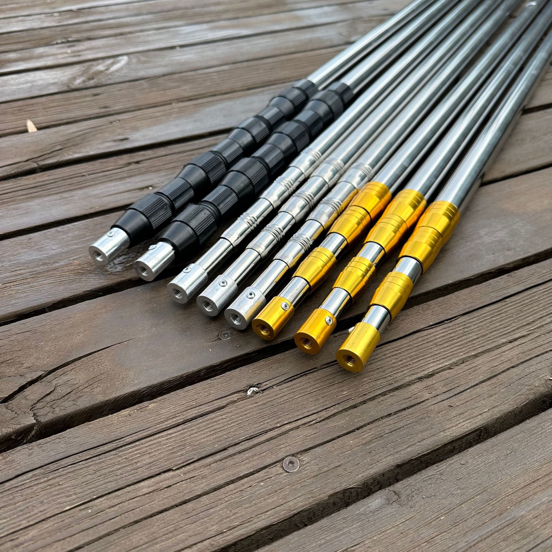 Stainless steel net-copying rod high-altitude fruit-picking rod net-copying rod sophora flower toon rod fishing fishing net-copying rod telescopic rod