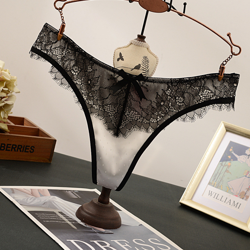 Европейские и американские сексуальные трусы с вырезами, хлопковые, с разрезом