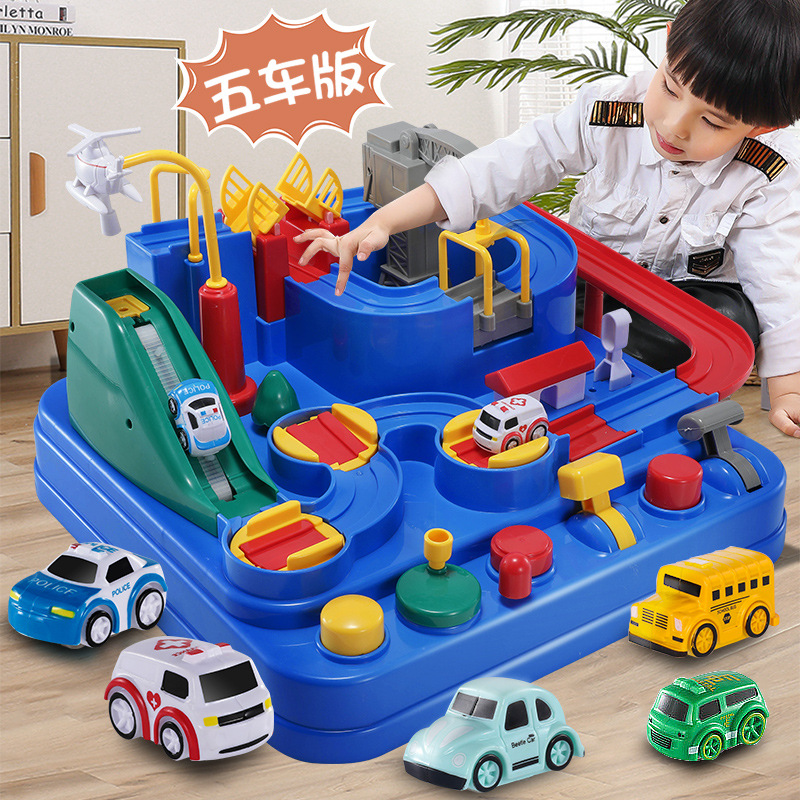 Детская игрушка-поезд для приключений Маленькая железная дорога для девочек и мальчиков от 3 лет Образовательные игрушки для детей