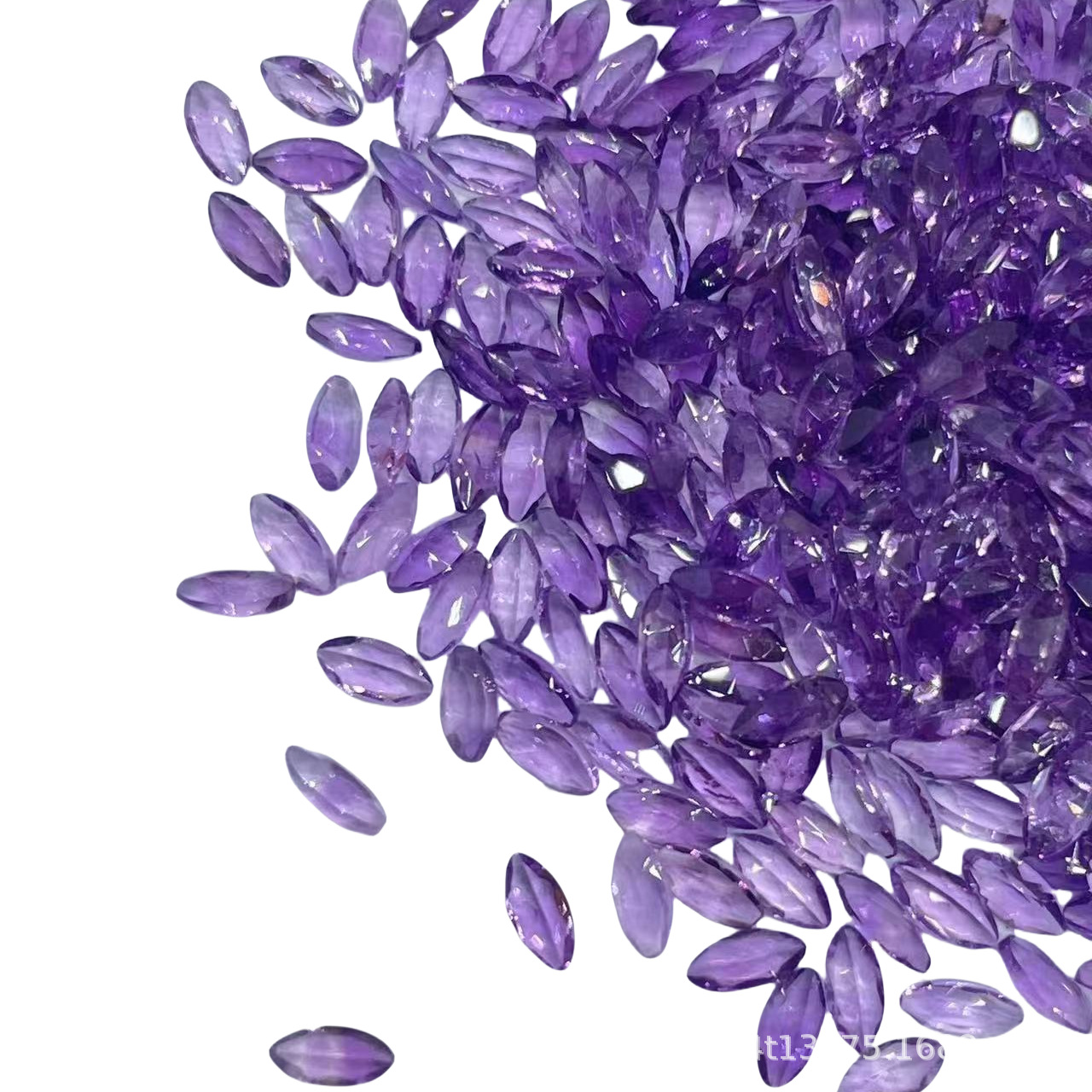 Factory Direct Natural Amethyst Horse Eye Ring Naked Stone Ring Necklace Inlaid Jewelry Ring Earrings Hand