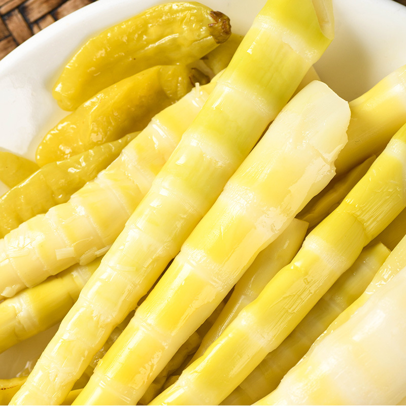 Sichuan Pickled Pepper Bamboo Shoot Tip Bagged Ready-To-Eat Appetizer Fresh Tender Bamboo Shoot Casual 1 Yuan Snack Wholesale Campus Zero