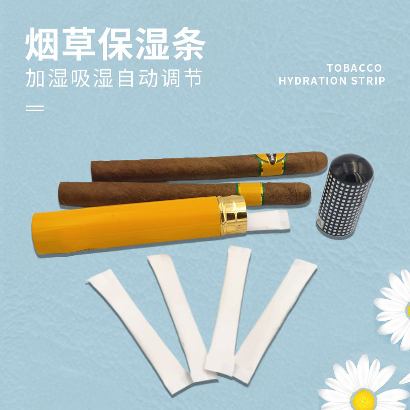 Cigar Tube Moisturizing Strip Tobacco Moisturizing Strip 1.5g Long Travel Portable Tobacco Maintenance Humidification Moisturizing Bag