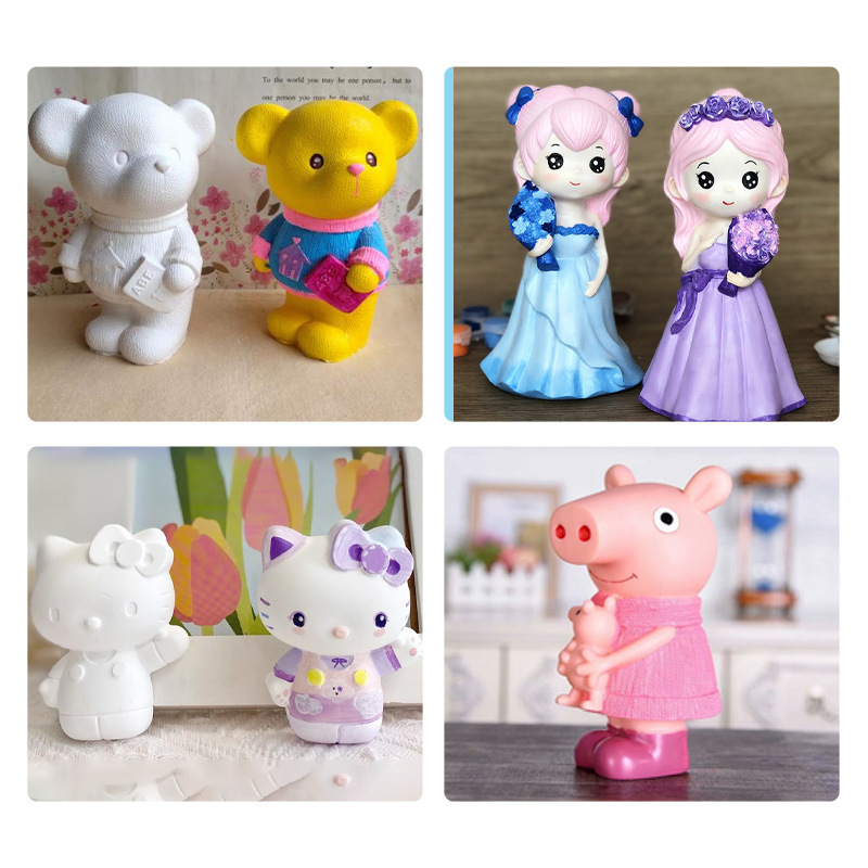 Gypsum Powder Painted Aromatherapy Plaster Doll Pinch Bag Easy to Operate High Strength Ultra White Handmade DIY Mold