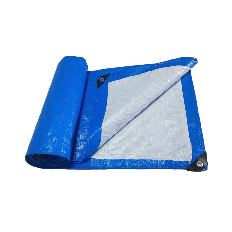 Outdoor Thickeneded Rainproof and Sunproof pe Woven Cloth New Material Polyethylene Blue and White Tarpaulin Tarpaulin Tarpaulin Waterproof Cover Cloth