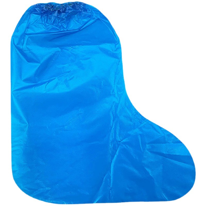 pe Shoe Cover Lengthened Thickened Long Tube Isolation Outdoor Shoe Cover Plastic Foot Cover Waterproof Boot Cover Disposable Shoe Cover Wholesale