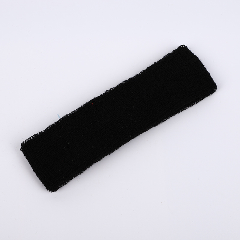 Customized Knitted Hairband Elastic Towel Material Yoga Hairband Manufacturer Multi-Color Men's and Women's Fitness Sweat-Absorbent Sports Hairband