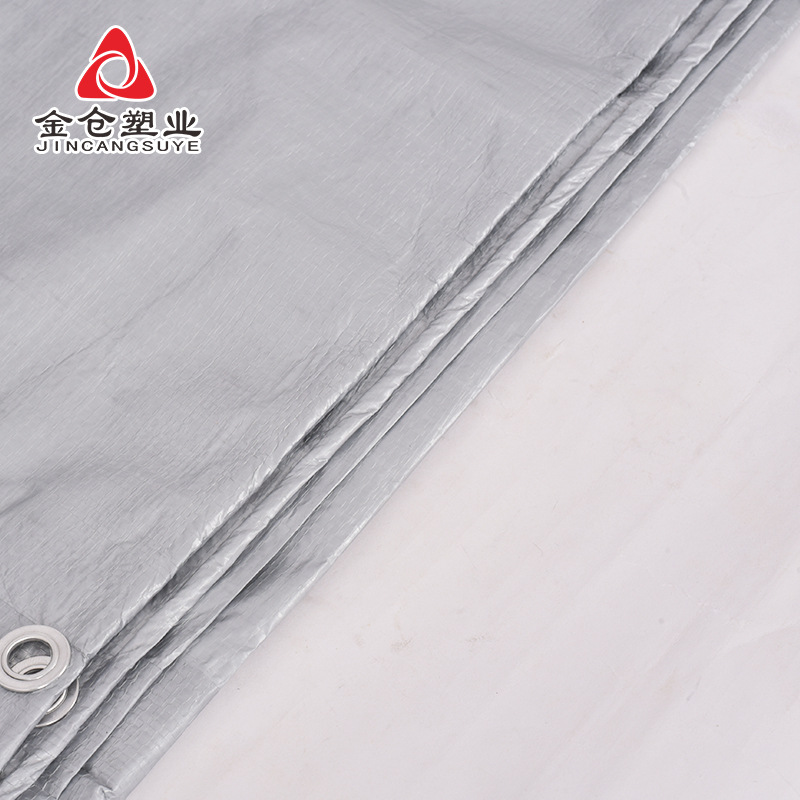 Double Silver 130g Standard Material Cover Polyethylene Pe Plastic Cloth Tarpaulin Dustproof and Waterproof Sunshade and Rainproof Tarpaulin