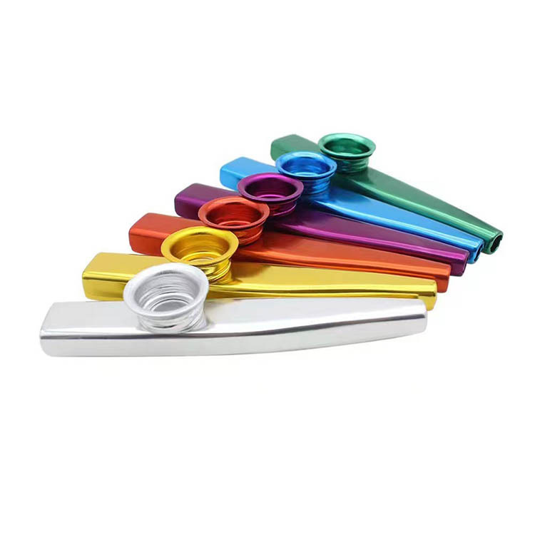 Factory wholesale metal kazoo orff instrument percussion accompaniment multi color color musical instrument toy