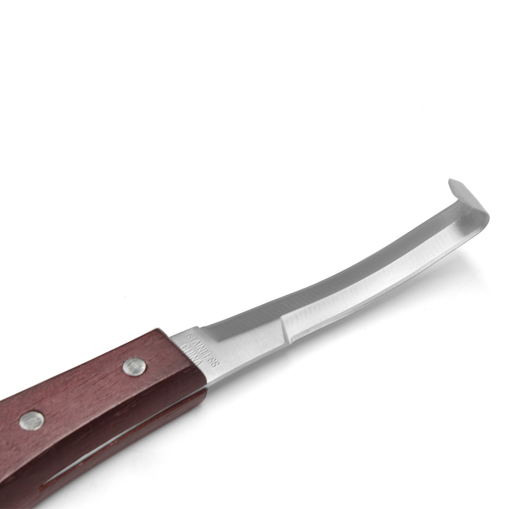 Cross-border in stock horse, cattle and sheep hoof repair tool horse toe durable double-sided blade hoof repair knife horseshoe knife HOOF KNIFE