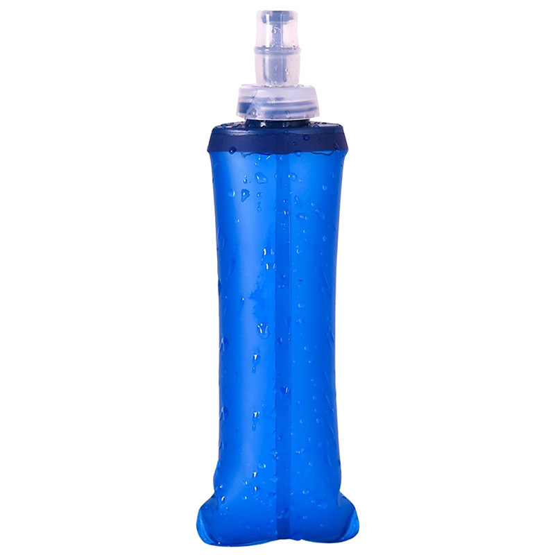 Factory cross-border soft water bottle outdoor sports soft water bag foldable soft water bottle running marathon cross-country running water bottle