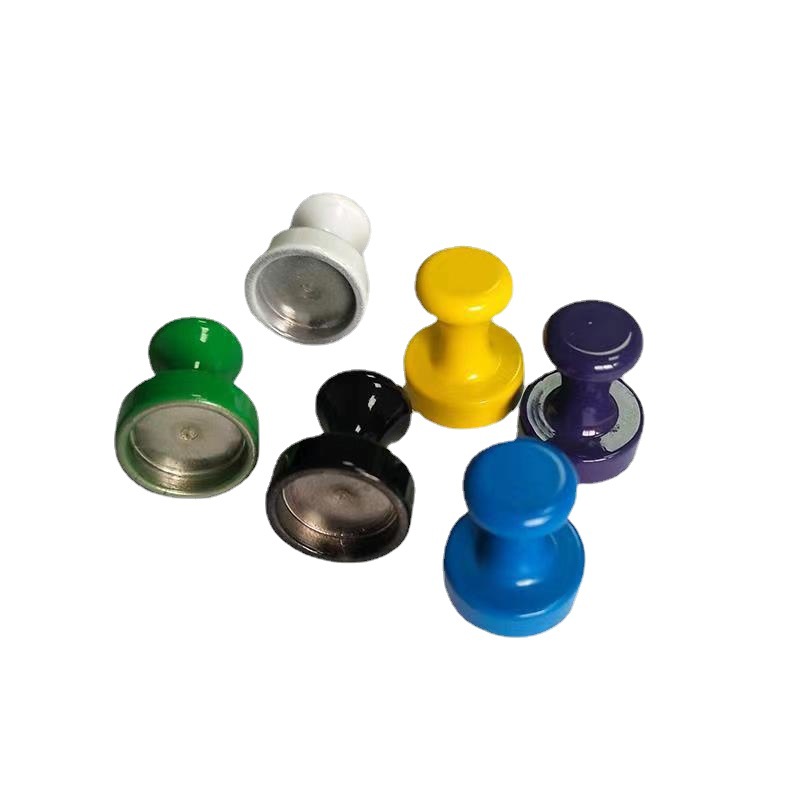 Spray Paint Water Plating Vacuum Plating Strong Magnetic Thumbtack Adsorption Drawing Board Magnetic Thumbtack Iron Shell 12*16*20/20*25/32*43