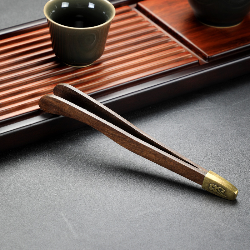 Ebony tea clip kung fu tea set accessories tea ceremony non-slip Cup clip tea tool Tea Tea Tea Tea Cup tweezers