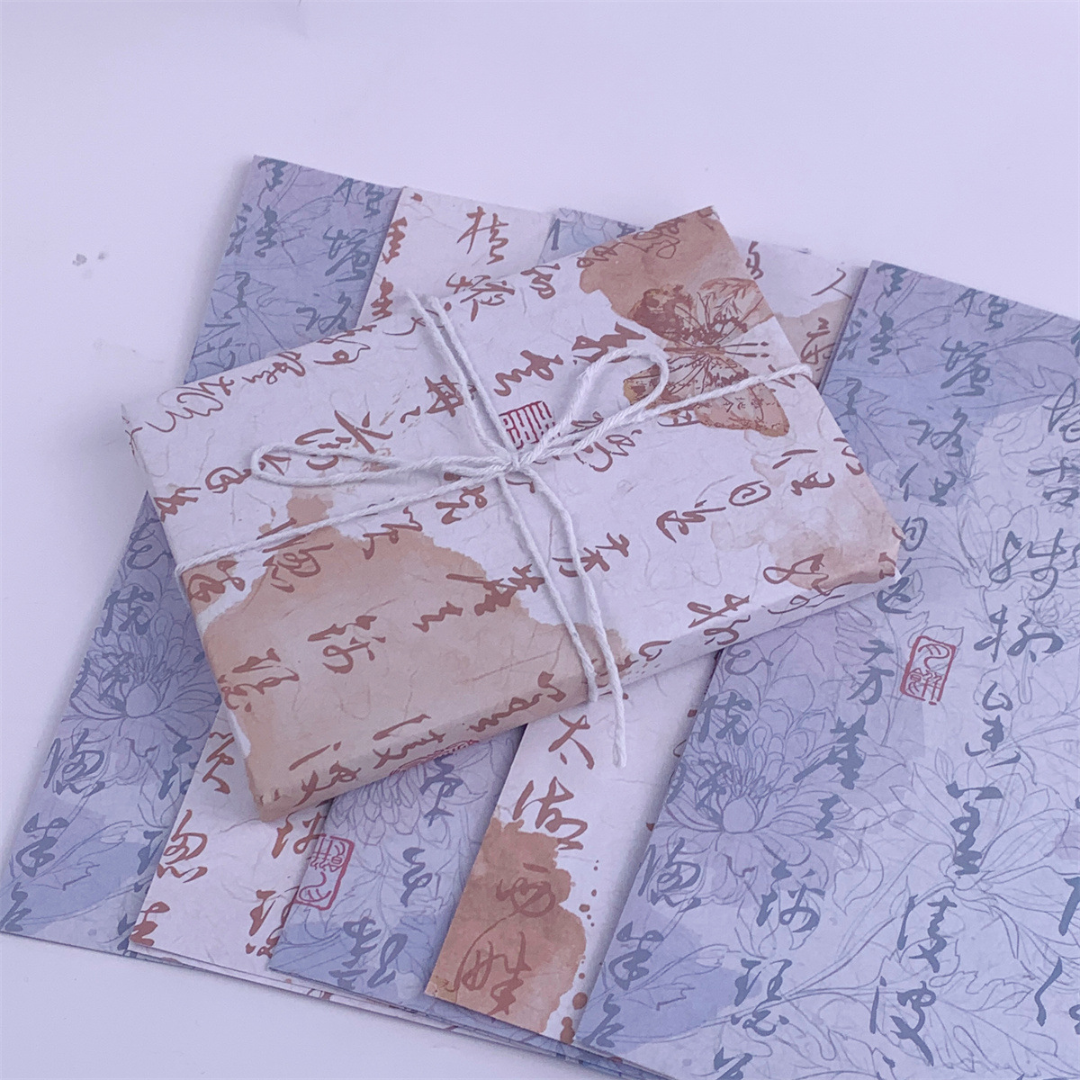 Китайская бумага для упаковки с каллиграфией, стиль древности