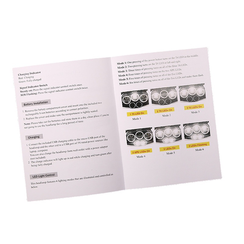 Manufacturers make printing product instructions writing paper enterprise brochure instruction certificate printing