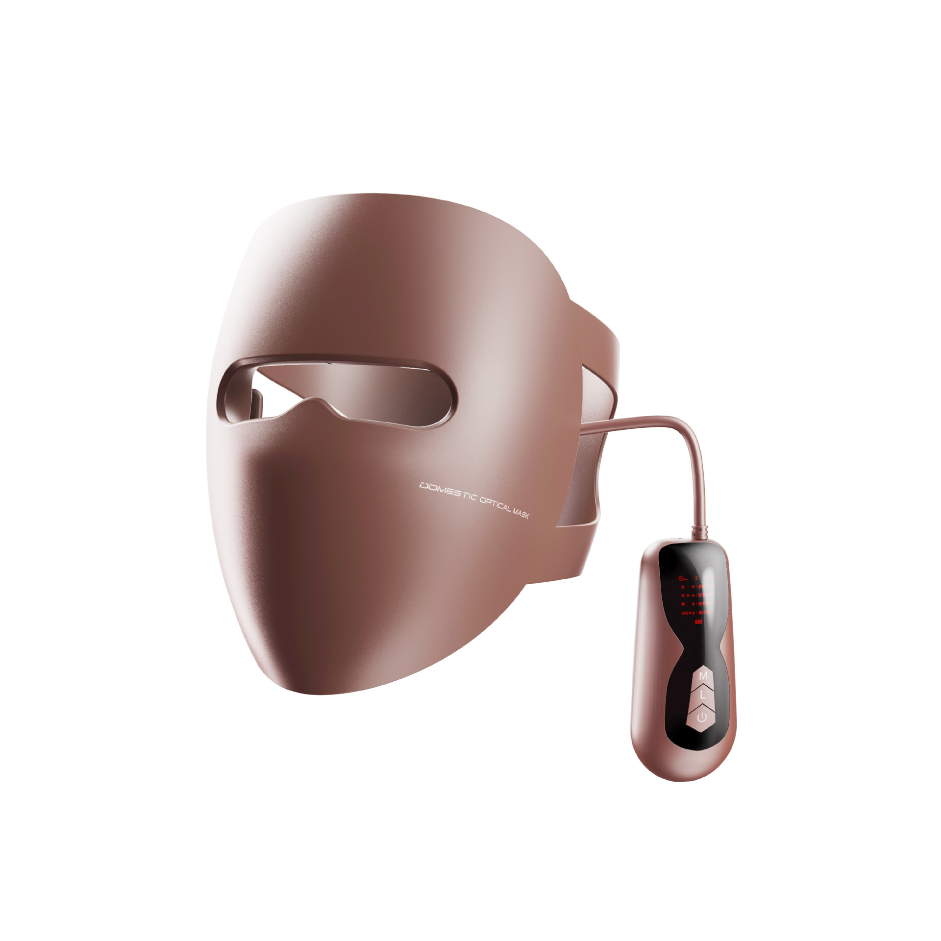 Маска для лица с LED подсветкой, для отбеливания кожи, красный и синий свет, фотонная реабилитация