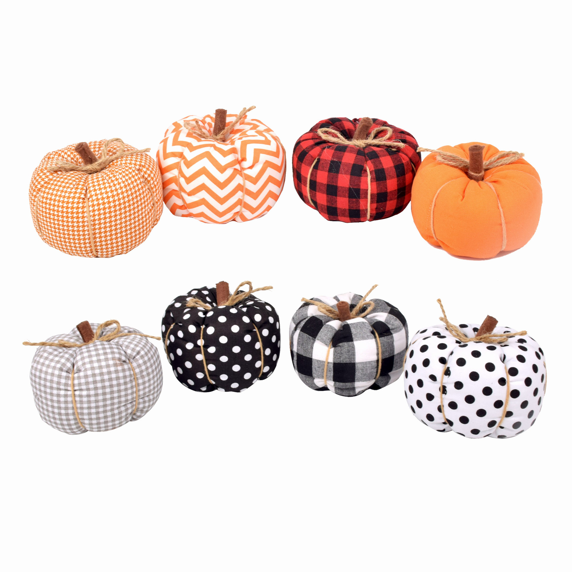 Cross-border New 4.5-inch Autumn Harvest Festival Pumpkin European and American Home Fabric Decoration Ornaments Harvest Festival Decorations