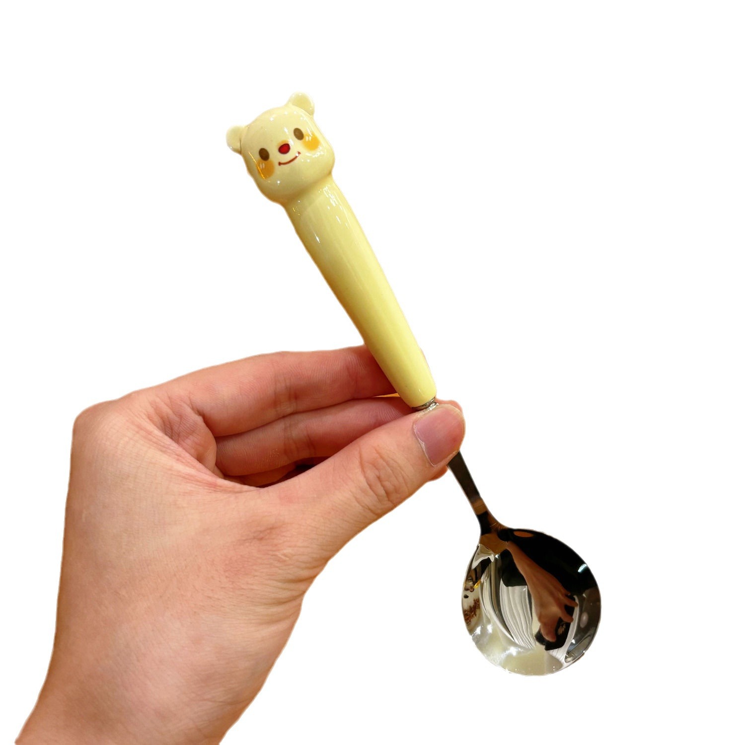 Chopsticks spoon fork three-piece set cute adult student office worker stainless steel outdoor convenient tableware suit