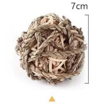 Rabbit Yesi straw ball straw Parrot bird toy hamster pet bite molar toy cross-border hot sale supply
