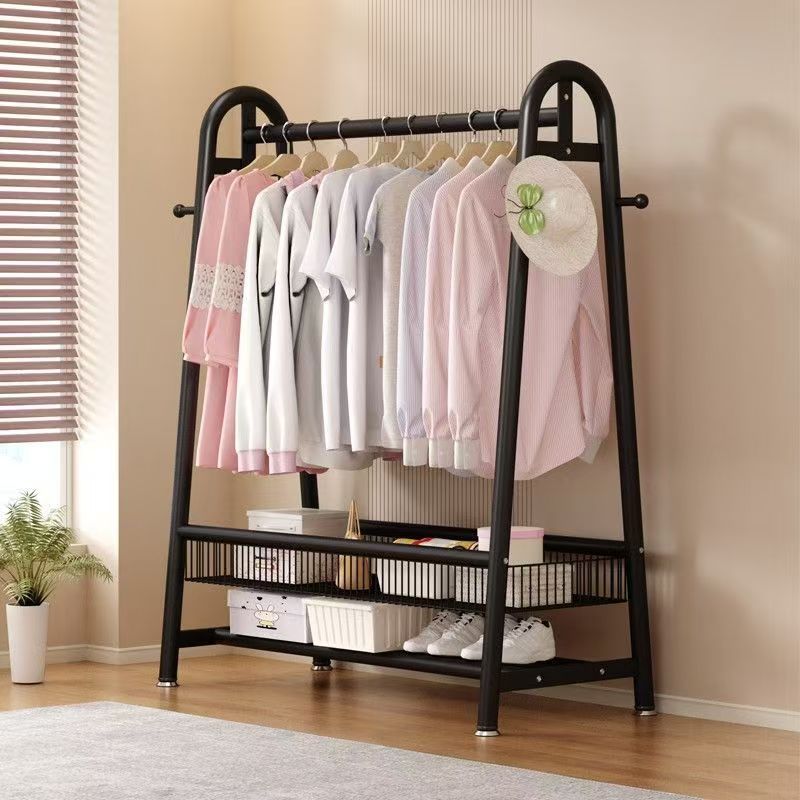 Сушилка для одежды напольная складная, домашняя, для балкона, спальни, простой настенный вешалка
