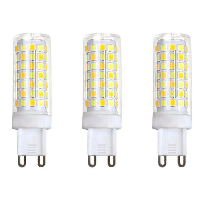G9 lamp bead LED pin small bulb G4 bright energy-saving light source without strobe 220V ceramic corn high voltage bulb