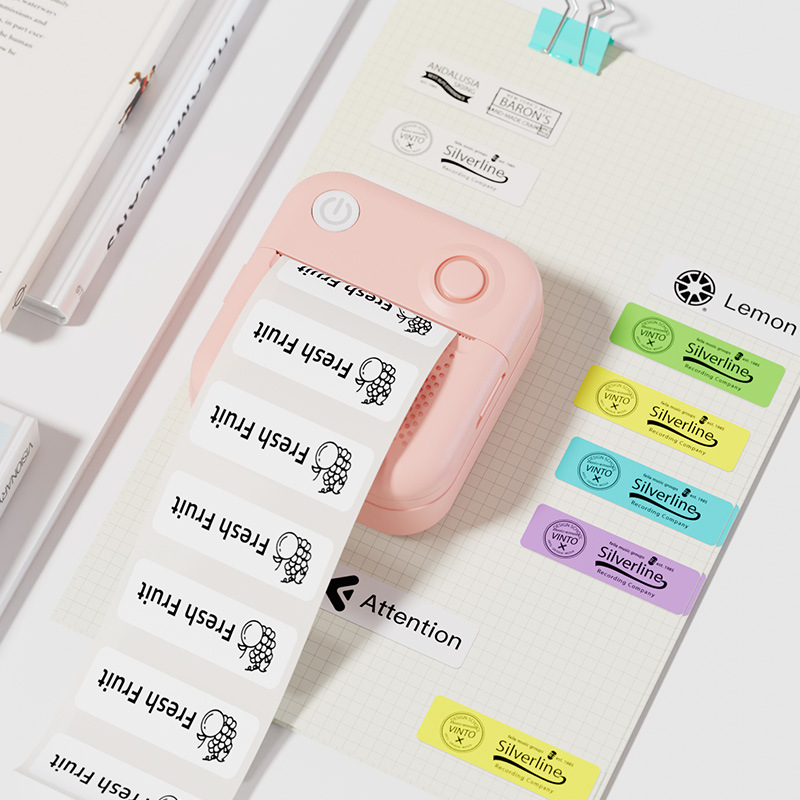 Mini Label Printer Thermal Printing Home Portable Printing Photo Document Wrong Question Sorting Home Storage Machine