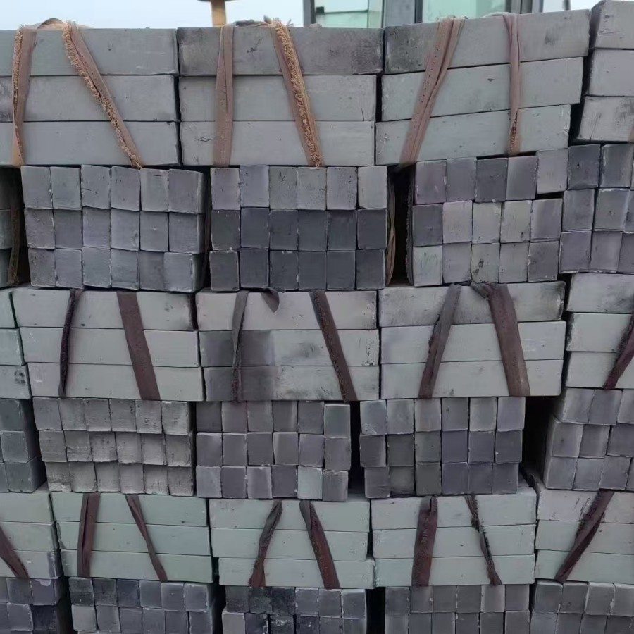 Ancient Building Paving Bricks, Square Small Bricks, Antique Paving Bricks, Pavement and Sidewalk Paving, Permeable Blue Brick Strips