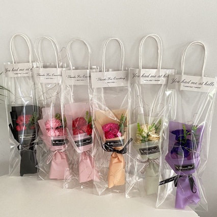 Букет из мыльных цветов 520 с тремя гвоздиками, акция для клиентов, подарок на День святого Валентина, искусственный букет