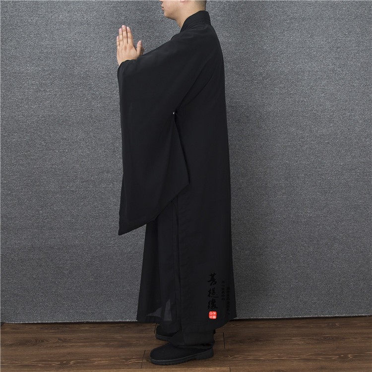 Shangxinyuan Long Coat for Men and Women, Brown French Linen Material, Haiqing Layman's Clothing, Haiqing