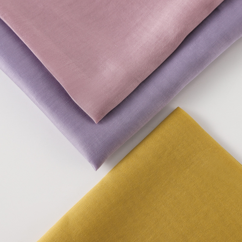 Spot Wholesale 60-Count Lenzing Tencel Satin Shirt Fabric Women's Dress Smooth and Breathable Tencel Fabric