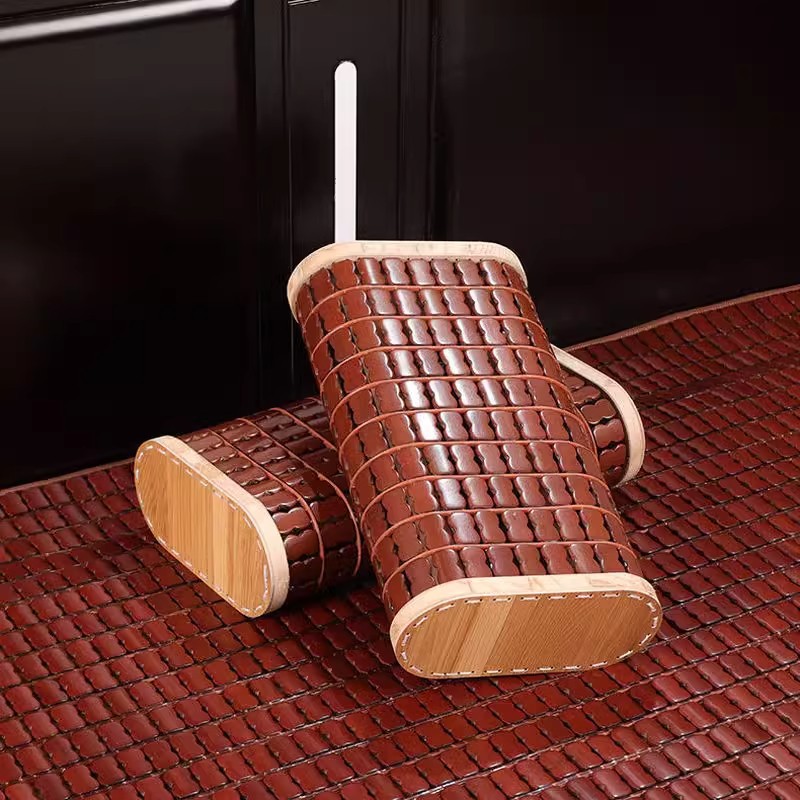 Summer Bamboo Pillow, Mahjong Student Breathable Neck Protection Hollow Sweat Steaming Pillow Bamboo Sheet Children Adult Hard Cervical Spine Pillow