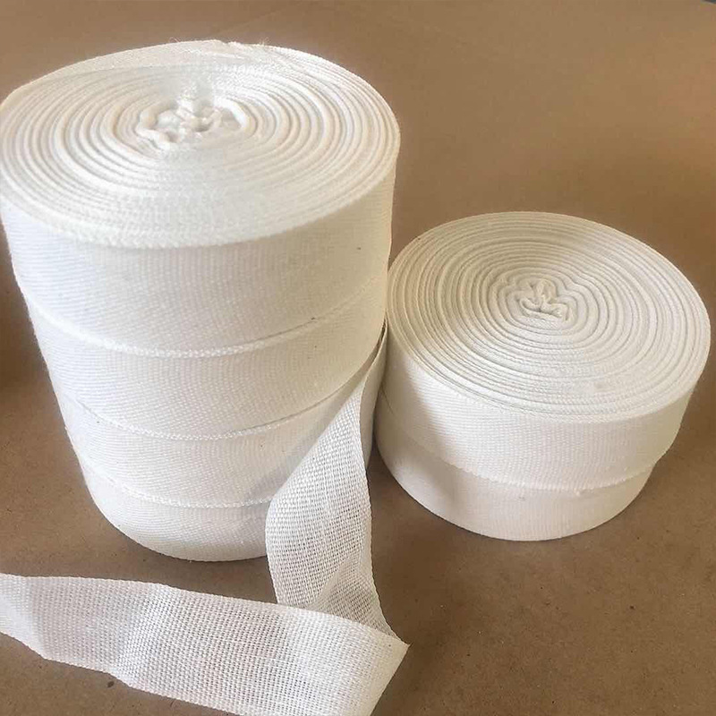 Double-sided white yarn tape pure cotton insulated electrical white cloth tape motor binding tape transformer winding tape White