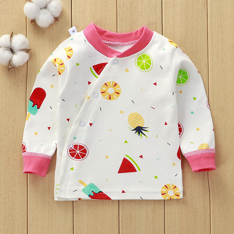 Infant Cotton Clothes Autumn Clothes Newborn Winter Base Underwear Men's and Women's Baby's Long Sleeve Top Single Piece