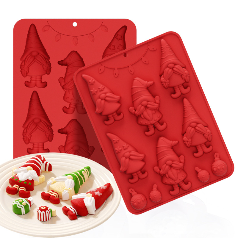 New Christmas Series Christmas Tree Chocolate Mousse Food Grade Silicone Mold Easy to Release Cake Mold