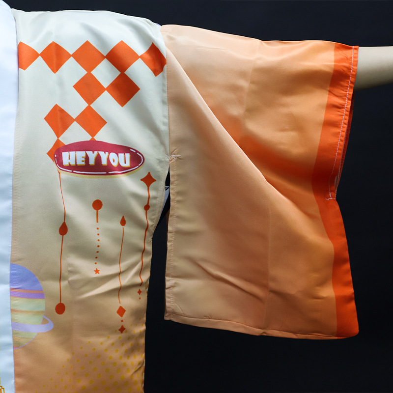 Comic Convention Cosplay Costume Unisex Feathered Cartoon Anime Printed Short-Sleeve Kimono T-Shirt Custom Wholesale