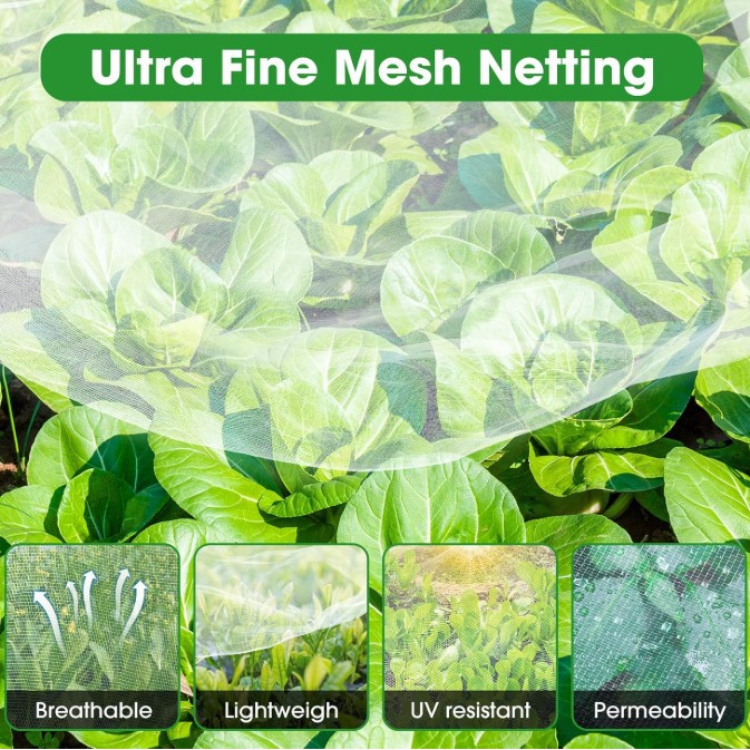DIY Insect-Proof Net, Encrypted Mesh to Protect Vegetables from Pests, Plant Crop Protection Net, Fine Mesh Net
